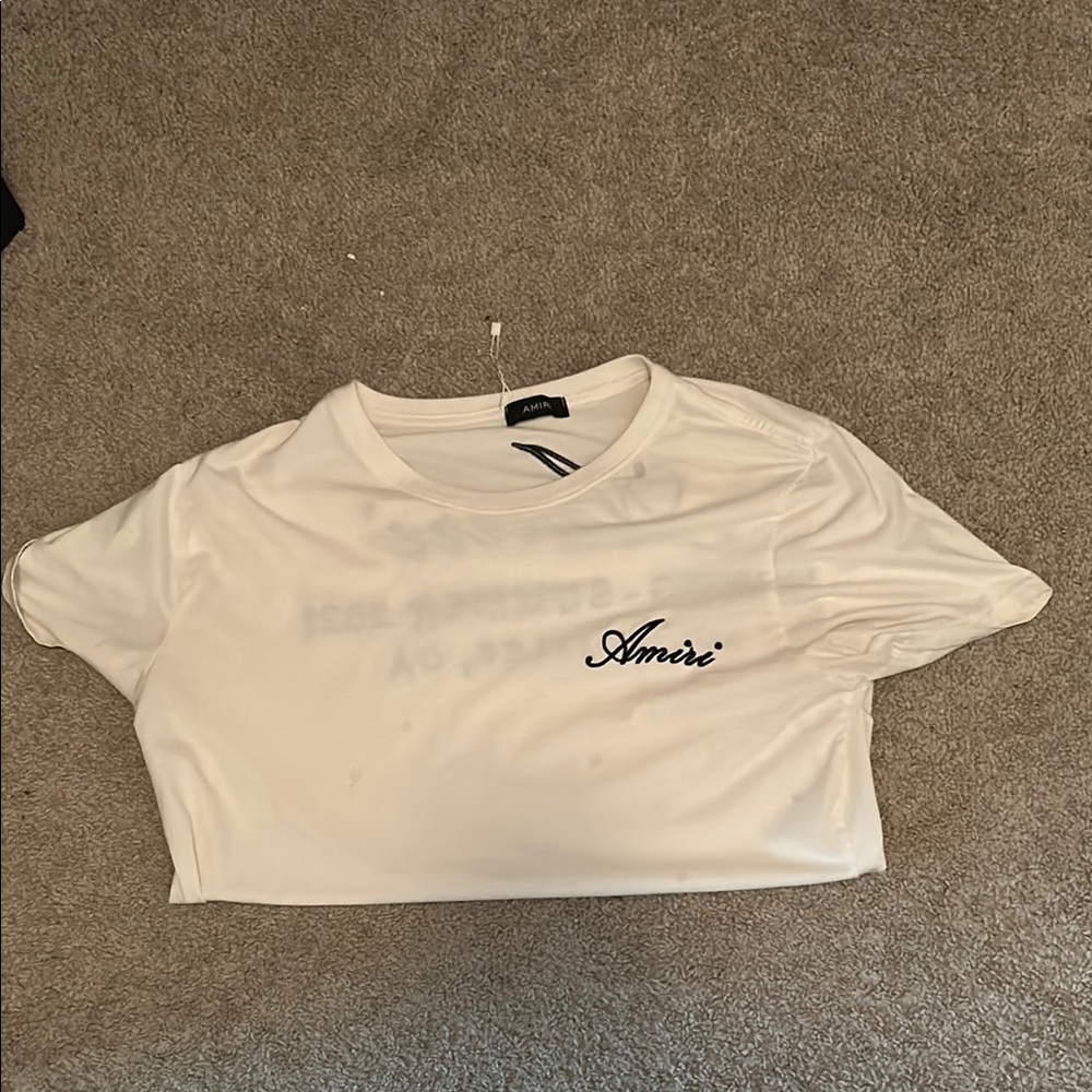AMIRI White Short Sleeve Tee